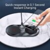 Baseus -Baseus Mall VN Đế sạc nhanh không dây Baseus Simple 2 in 1 Wireless Charger Pro 15W cho iPhone và Airpods (15W, Wireless Quick charger)