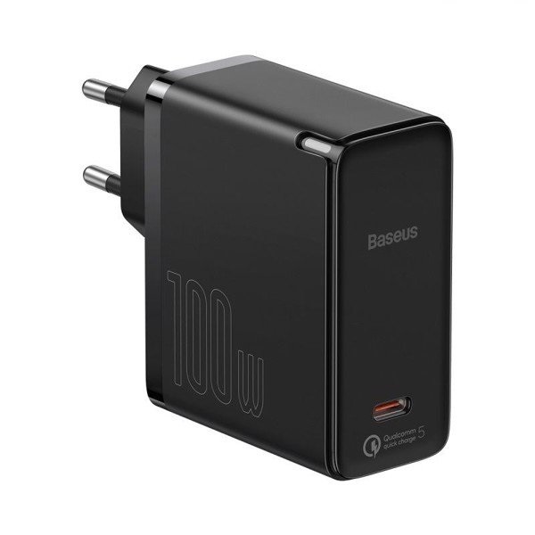 Baseus -Baseus Mall VN Bộ sạc siêu nhanh Baseus GaN2 Fast Charger 1C 100W (GaN2 Technology, QC5.0/QC4.0/PD3.0/ PPS Multi Quick Charge Protocol Support) (Chân tròn - Chân dẹp)