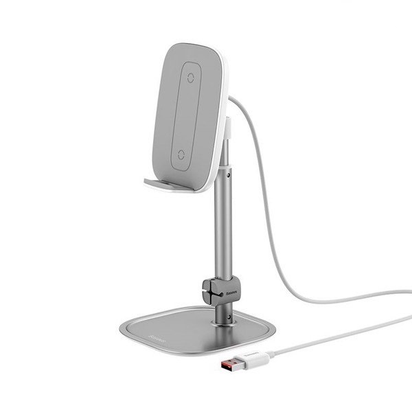 Baseus -Baseus Mall VN Bộ đế giữ điện thoại/ Tablet để bàn tích hợp sạc nhanh không dây Baseus Literary Youth Desktop Bracket (Telescopic + 15W Wireless Charging)