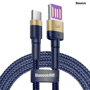 Baseus - Phố Phụ Kiện Cáp sạc nhanh Baseus Cafule Double-side Type C HW Super Fast Charge Cable (5A/40W, Double-sided )