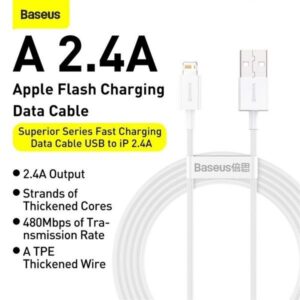 Baseus -Baseus Mall VN Cáp sạc lightning Baseus Superior Series Fast Charging Data Cable cho iPhone/ iPad (2.4A, 480Mbps, Fast charge, ABS/ TPE Cable)
