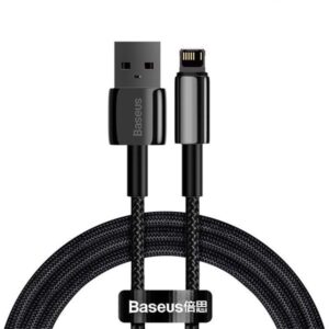 Baseus -Baseus Mall VN Cáp sạc Lightning siêu bền dùng iPhone/iPad Baseus Tungsten Gold Lightning (USB to Lightning, 2.4A Fast Charging & Data Cable)