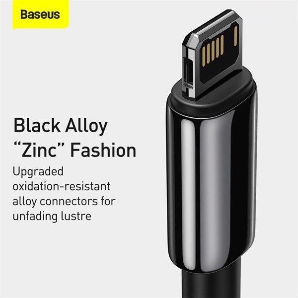 Baseus -Baseus Mall VN Cáp sạc Lightning siêu bền dùng iPhone/iPad Baseus Tungsten Gold Lightning (USB to Lightning, 2.4A Fast Charging & Data Cable)