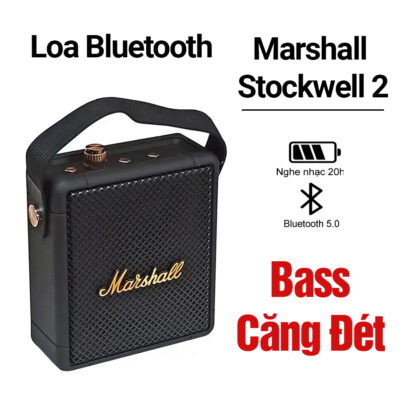 Loa Bluetooth Marshall Stockwell II Âm Thanh Hay, Bass Căng Đét, Thiết Kế Cực Đẹp – Hàng nhập khẩu